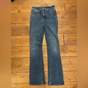 Madewell Dark Blue Flare Jeans